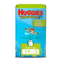 Fralda Descartável HUGGIES Little Swimmers para Praia e Piscina P-M com 11 Unidades