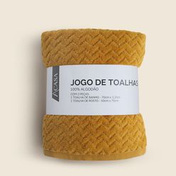 Jogo de Toalha Algodão Midelt  com 2 Peças - A\CASA