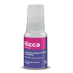 Cola para Unhas RICCA Aplicação mais Prática Com pincel 5g