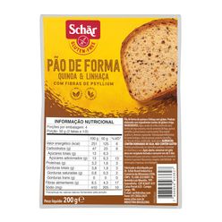 Pão de Forma SCHAR Quinoa e Linhaça Sem Glúten 200g