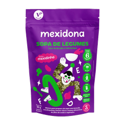 Sopa MEXIDONA Mexidinha Legumes e Brócolis Letrinhas Sem Adição de Sal/Lactose/Glúten 90g