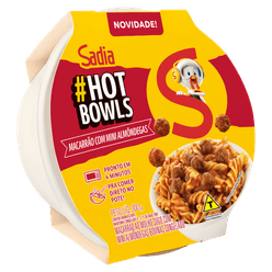 Macarrão SADIA #Hot Bowls ao Molho Sugo com Minialmôndegas 300g