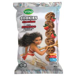 Cookies VITÃO Disney Morango com Gotas de Chocolate Zero Lactose/ Sem Glúten e sem Adição de Açúcares 60g