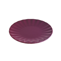 Prato para Sobremesa A\CASA Drops Cerâmica Roxo 22cm