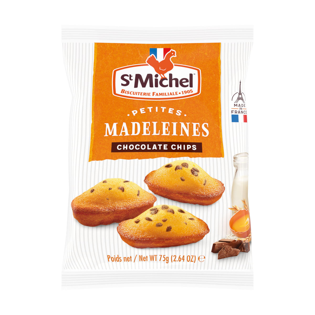 Madeleines ST MICHEL Chocolate Chips 75h - Angeloni Supermercado