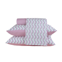 Jogo de Cama A\CASA Queen Microfibra Estampada Vintage