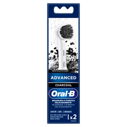 Refil Escova Elétrica ORAL-B Advanced Charcoal com 2 Unidades