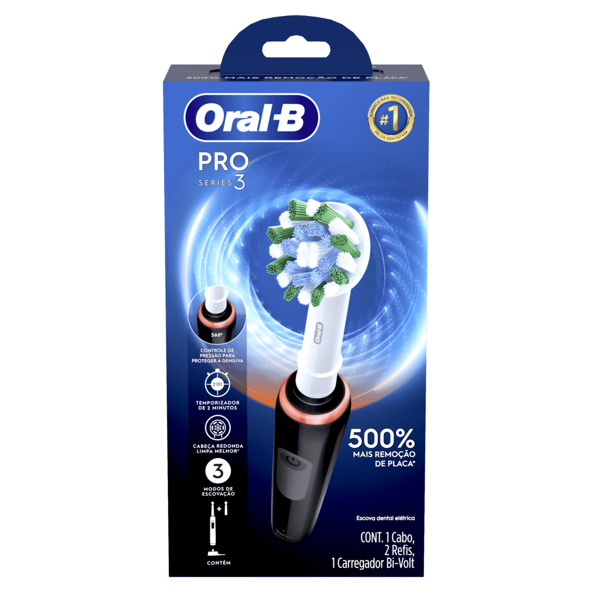 Escova Dental Elétrica Oral-B Pro Series 3 Black
