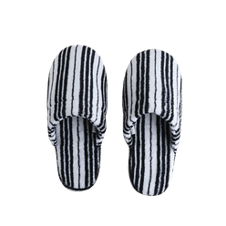 Chinelo A\CASA 37X38 Stripes Branco e Preto