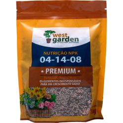 Fertilizante 04-14-08 WEST GARDEN 1KG Premium