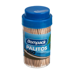 Palito de Dente BOMPACK com 250 unidades