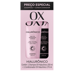 Kit OX Hialurônico Shampoo 200ml + Condicionador 170ml