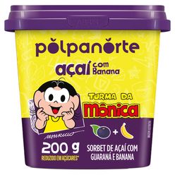 Açaí POLPANORTE Turma da Mônica Banana 200g