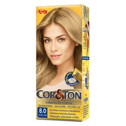 Coloração de Cabelo COR&TON Creme Louro Claro 8.0