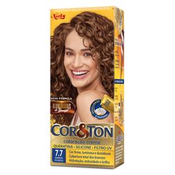 Coloração de Cabelo COR&TON Marrom Dourado 7.7