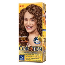 Coloração De Cabelo Cor&ton Marrom Dourado 7.7