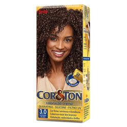 Coloração De Cabelo Cor&ton Creme Castanho Escuro 3.0