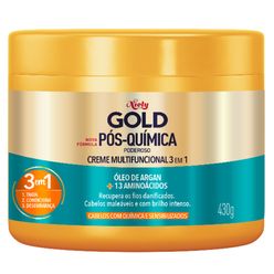 Creme de Tratamento NIELY GOLD Óleo de Argan Pós-Química 430g