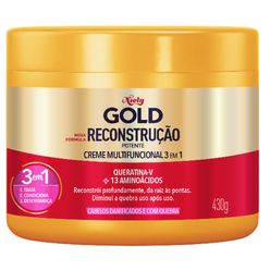 Creme De Tratamento Niely Gold Queratina Reparação 430g