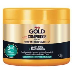 Creme de Tratamento NIELY GOLD Compridos + Fortes 430g