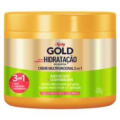 Creme De Tratamento Niely Gold Hidratação Milagrosa água De Coco + Extrato De Babosa 430g