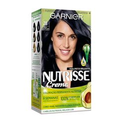 Coloração de Cabelo NUTRISSE Preto Azulado Açaí 28