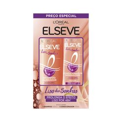 Kit ELSEVE Liso dos Sonhos Shampoo 375ml + Condicionador 170ml