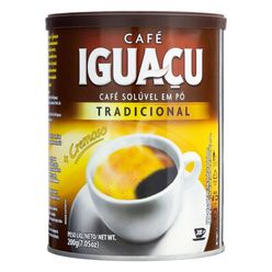 Café Solúvel em pó Tradicional IGUAÇU Lata 200g