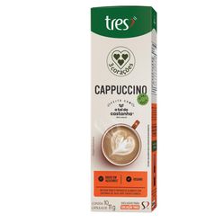 Capsula Tres Cappuccino Vegano 3 CORAÇÕES 10 unid