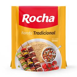 Farofa Pronta ROCHA Tradicional com Pimenta sem Glúten 250g