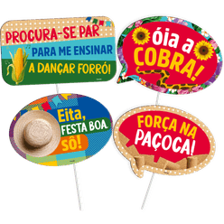 Placas Divertidas FESTCOLOR Junina