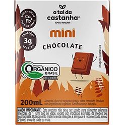 Alimento com Castanha A TAL DA CASTANHA Chocolate Orgânico 200ml