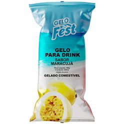 Gelo Saborizado Para Drink GELO FEST Maracujá 190g