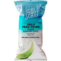 Gelo Saborizado Para Drink GELO FEST Água de Coco 190g