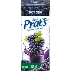 Suco PRATS Uva Refrigerado 200ml