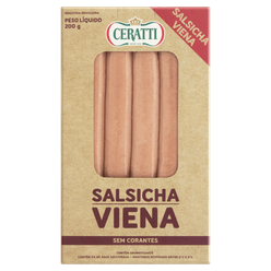 Salsicha Viena CERATTI sem Corante 200g