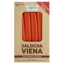 Salsicha Viena CERATTI Com Corante 200g