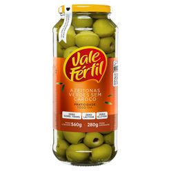 Azeitona verde VALE FÉRTIL sem caroço 280g