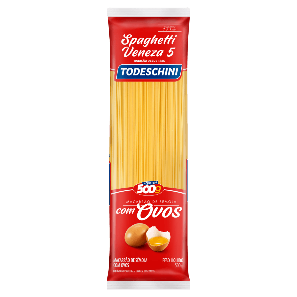 Macarrão TODESCHINI Spaghetti veneza 5 com Ovos 500g