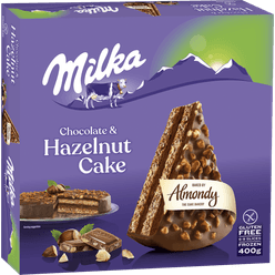 Torta ALMONDY Chocolate Milka e Avelã 400g