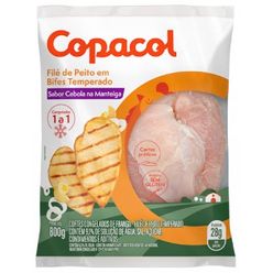 Filé de Peito Frango COPACOL Temperado Com Cebola e Manteiga Congelado IQF 800g