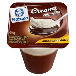 Sobremesa Creamy BATAVO Chantilly e Chocolate 90g