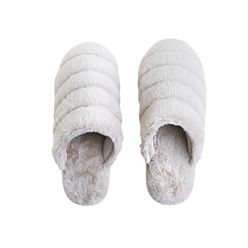 Pantufa A\CASA 39x40 Fake Fur Premium Creme