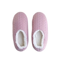 Pantufa A\CASA 37X38 Sherpa Tricot Premium Rosa