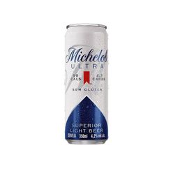 Cerveja de baixa caloria MICHELOB Ultra Sem glúten Lata 350ml