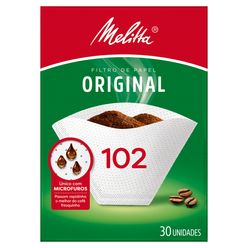 Filtro de papel MELITTA médio  102 com 30 unidades