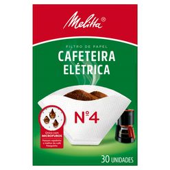 Filtro de Papel MELITTA Cafeteira Elétrica N 4 com 30 unidades