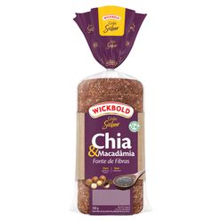 Pão WICKBOLD Grão Sabor  Chia e Macadâmia 350g