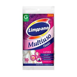 Luva Multiuso LIMPPANO Finas Grande com 10 Unidades