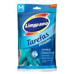 Luva Tarefas Pesadas LIMPPANO Média com 2 Unidades